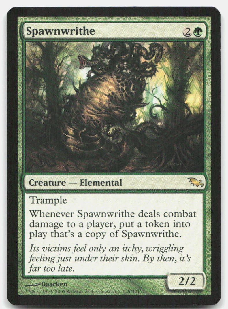 Spawnwrithe 129 Rare Shadowmoor Magic: The Gathering Near Mint
