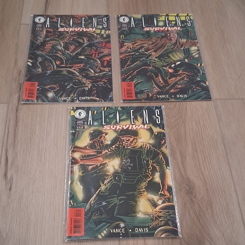 Dark Horse Aliens: Survival Comic Book Lot James Vance Guy Davis Xenomorph