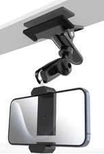 Sun Visor Metal Phone Holder for Car, Two Swivel Ball Heads Cellphone Holde...