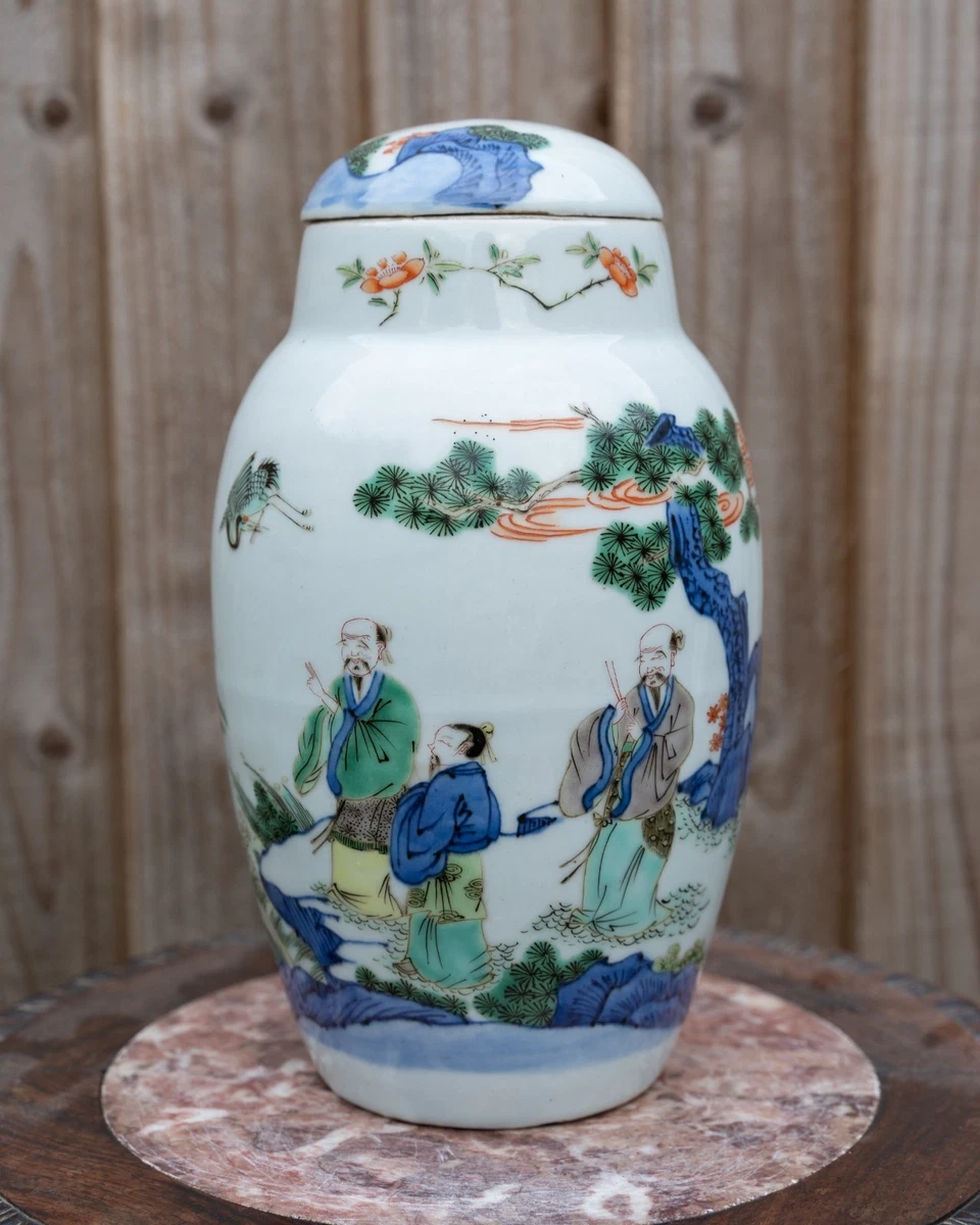 粉彩Verte 在中国古董花瓶| eBay