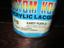 House Of Kolor Acrylic Lacquer Automotive Paint Kandy Purple K-10 Quart Nos