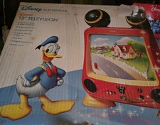 Vintage - RARE -Disney Mickey Mouse Television W/Remote  Box  Tested 