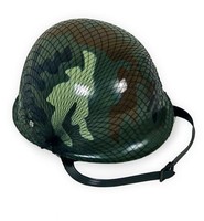 Fasching KostüM Soldat Tarnhelm Soldatenhelm Schutzhelm