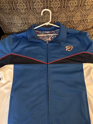 Vintage OKC Thunder UNK Warm Up Jacket Reversible, Men s large Rare