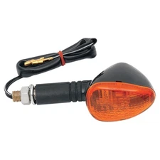 K&S Compact Flexible Marker Lights-Black/Amber Dual Filament-25-8405