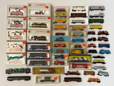 HUGE ESTATE LOT Bachmann  Atlas N Scale Model Trains 7 Locomotives  48 Cars 