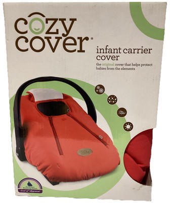 Cozy Cover Infant Carrier Cover Secure Baby Car Seat Cover Red New In Box