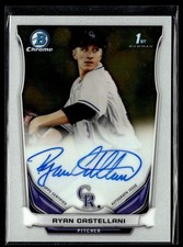 2014 BOWMAN CHROME 1ST PROSPECT AUTO RYAN CASTELLANI ROCKIES