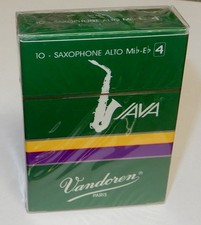 Vandoren Java Alto Saxophone Reeds, 10-pack, Strength 4, New Reeds Old Stock