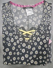 HeartSoul Round Neck Scrub Top HS698 Floral Dark Grey Small S DYLD Women Nwt