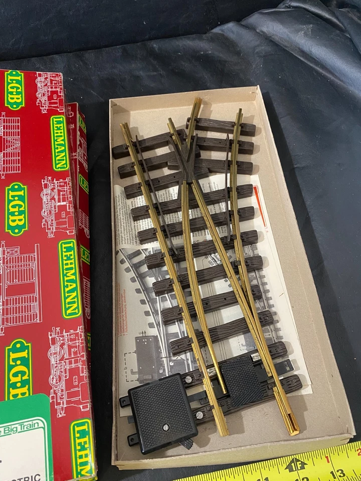 LGB 1215 N and 1205 N track lot of 2 w/ original boxes G gauge - Image 4 of 4