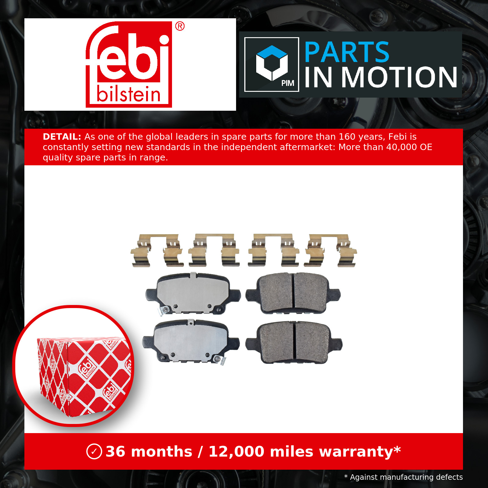 FEBI BILSTEIN Brake pad set OPEL,VAUXHALL 116249 013517515,13517515,013517515 13517515 - Image 7