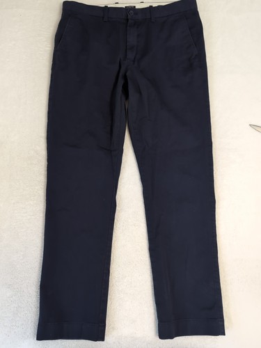 Neu ohne Etikett J. Crew Factory Herren Straight-Fit Flex Chino Hose Marineblau Größe 34x32 - Bild 5 von 8