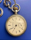 Antique Elgin National Watch Co. Pocket Watch with Unique Train Engraving