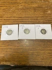1936 P D S Set 90% Silver Mercury Dime US Coin, VF Details - Semi Key Better Lot