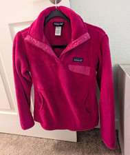 Patagonia Snap-T Women's Pink Snap Pullover Jacket with Chest Pocket, Size S