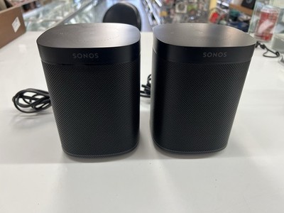 Pair of Sonos One A100 Black Wifi Speakers - Tested And Working -Free Shipping-