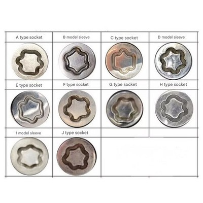 For TOYOTA Security Master Locking Lock Wheel Nut Key Bolt 10-Piece Set Tool US