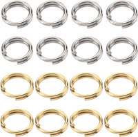 1 Box 400 Biegeringe Gold 304 Biegeringe Aus Edelstahl 5 Mm Geteilte Biegeringe