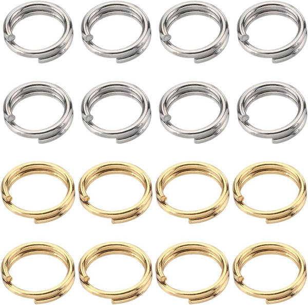 1 Box 400 Biegeringe Gold 304 Biegeringe Aus Edelstahl 5 Mm Geteilte Biegeringe-image