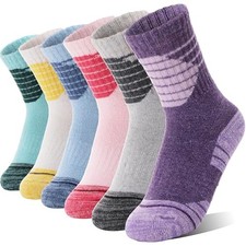 Kids Toddlers Boys Girls Merino Wool Hiking Athletic 8-12 Years Assorted