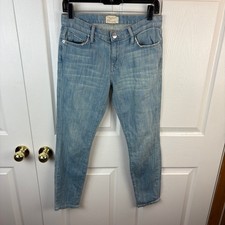 New. NWT Women's Current Elliott The Stiletto Jeans Size 27 Light Wash Skinny