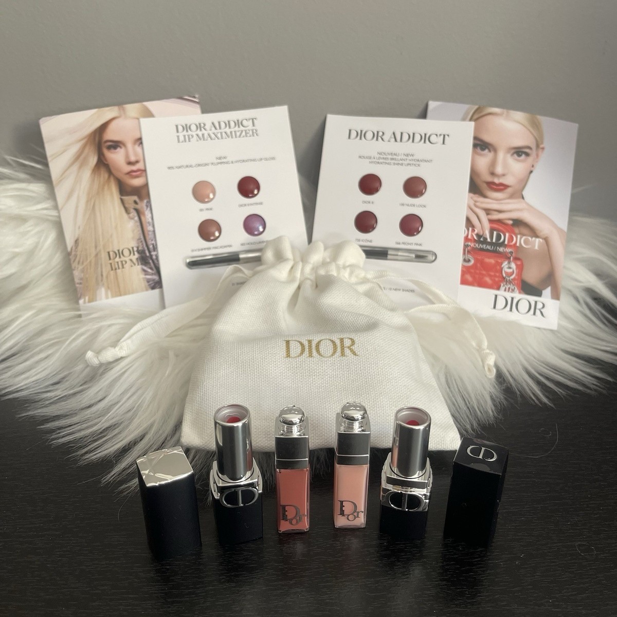 Dior Addict Lipstick セット Christian DIOR Rouge Dior & Dior Addict ~ 6 pc Mini Lipstick Gift