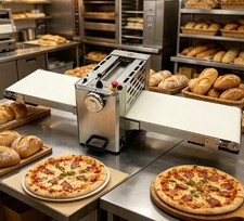 110V Commercial Dough Sheeter Foldable Desktop Pastry Press Machine