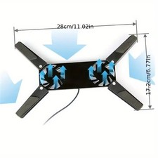 Rotatable USB Fan Cooling Pad 2 Fans Cooler Notebook Cooler Computer Laptop Stan