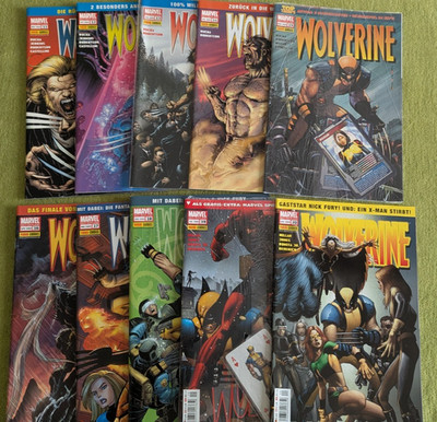 Wolverine Comics Panini Marvel 2004 Nr. 11 12 13 14 15 16 17 18 19 20 - 10 Hefte