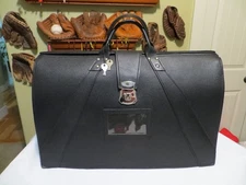Excellent US Property Leather Briefcase WITH KEYS Vietnam U.S. Pilot Bag DSA-67C