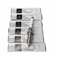 Genuine Set of 6 Spark Plugs For Mercedes-Benz C CLS E GL GLC GLE GLK GLS ML S