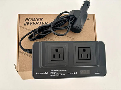 200W Car Power Inverter DC 12V to AC 110V 120V Converter Adapter Charger USB LCD