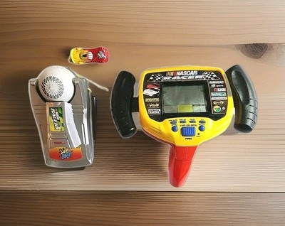 Lot 2 VTG Racer Games Nascar '97 Tiger Talkboy Shock Rocker & '98 Radica Nascar