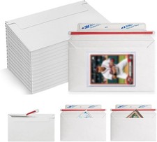 50 Pack Mailer Trading Card Envelopes, 7" X 4.35" Trading Cards Self