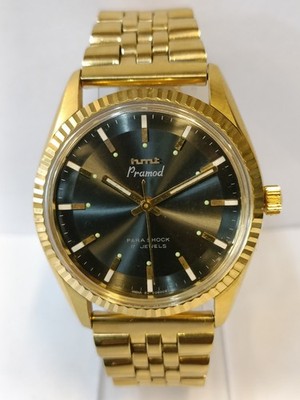 HMT PRAMOD 17J WINDING BLACK DIAL 2092 737 INDIA MEN'S WORKING