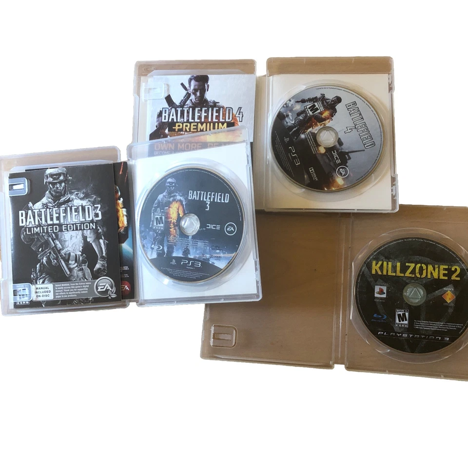 Lote de 3 jogos para Sony PlayStation 3 PS3 Battlefield 3 e 4 e Killzone 2 - Imagem 2 de 4