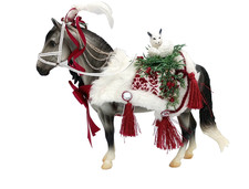 BREYER ARCTIC GRANDEUR SEMENTAL ESPAÑOL 2021 HOLIDAY HORSE DUENDE con DISFRAZ
