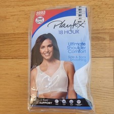 New Playtex 18 Hour Ultimate Shoulder Comfort Wire Free Bra Size 38D 38 D 4693