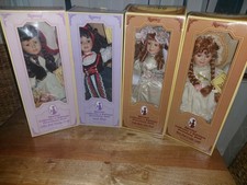  Vintage Porcelain Doll Collection : Job Lot Regancy Fine Arts  All Boxed.