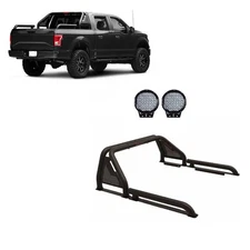 Black Horse GLADIATOR Roll Bar Modular Black w/9"LED fit 2007-2023 Sierra3500 HD