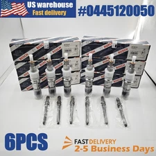OEM 6x Fuel Injector Set 0445120050 For 07-12 Cummins Dodge Ram 2500 3500 6.7L