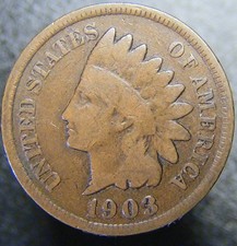 1903 Indian Head One Cent. Copper Penny