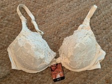 Vintage NOSWT Victoria  s Secret 34C Gold Label The Miracle Bra 76217 Lace Satin