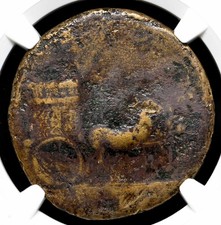 Livia, Wife of Augustus. AD 22-23. Æ Sestertius, under Tiberius, NGC G
