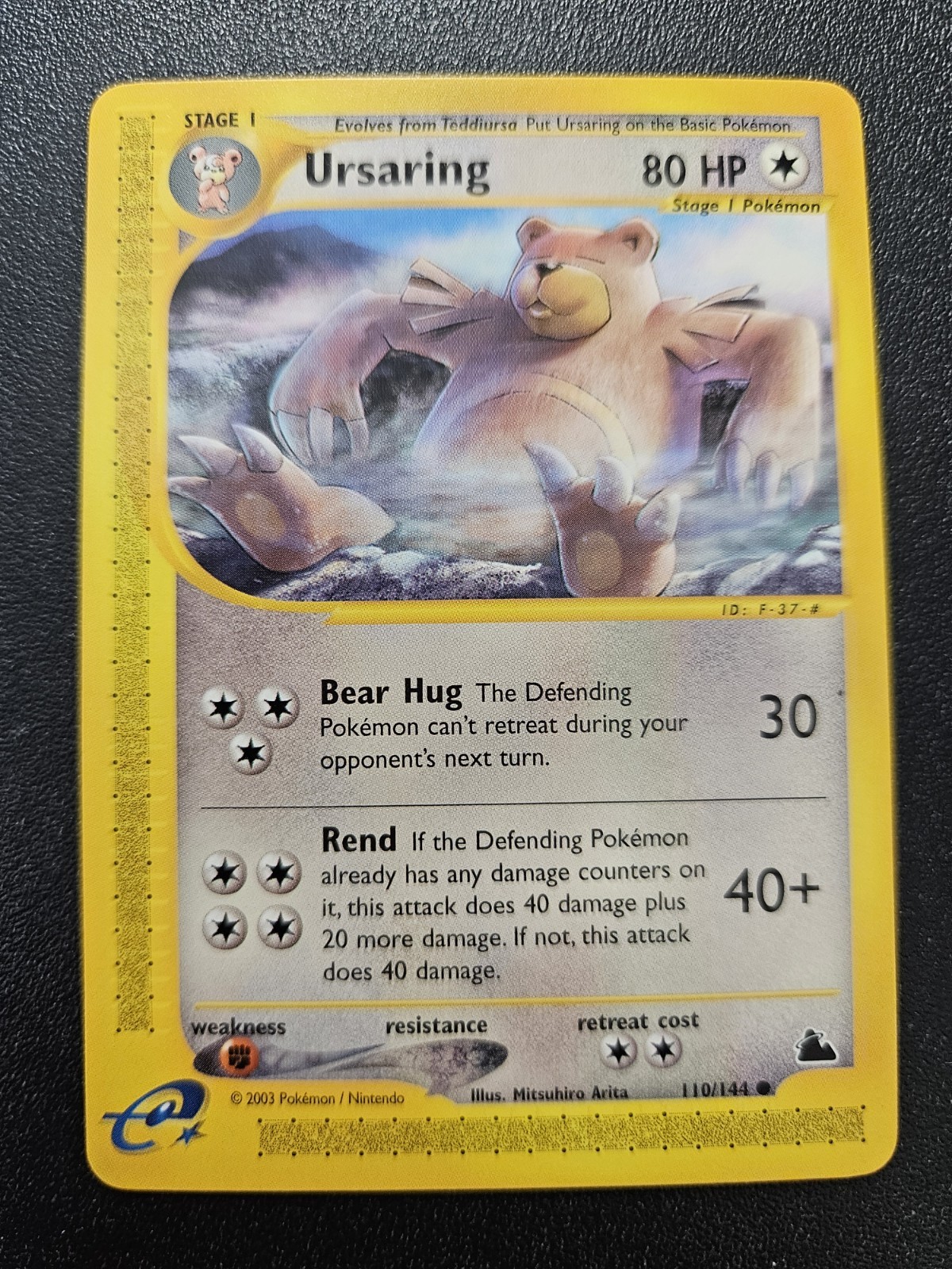Pokemon Skyridge Ursaring 110/144 NEAR MINT