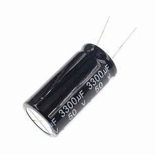 2pcs 3300uf 50v 3300mfd 50volt aluminum electrolytic capacitor 18mm 35mm radial