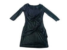 MinkPink Women's Dress XS Black 3/4 Sleeve Mini Bodycon