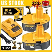 2X 18 Volt for Dewalt 18V Battery Charger DC9096-2 DC9098 DC9099 DC9096 DC9180