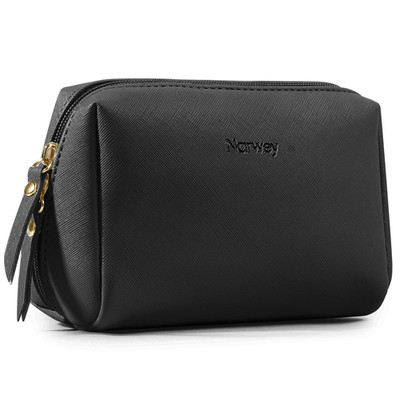 Narwey PU Leather Small Makeup Bag for Purse Mini Cosmetic Bag Travel Makeup Pou
